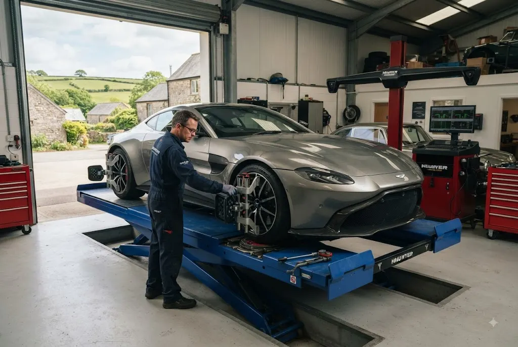 Wheel alignment service for a car on the Isle of Wight