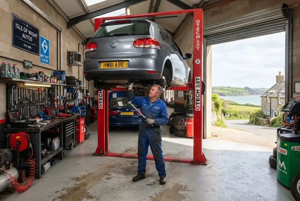 Auto repair services at a local Isle of Wight garage supporting community motorists