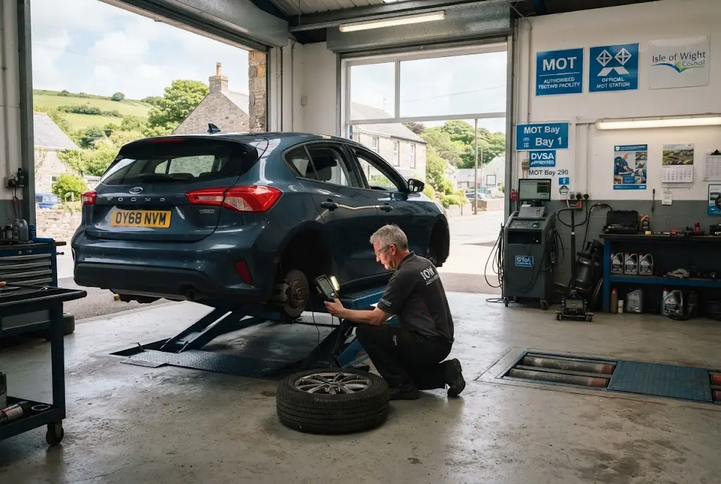 MOT and service inspection for an Isle of Wight car