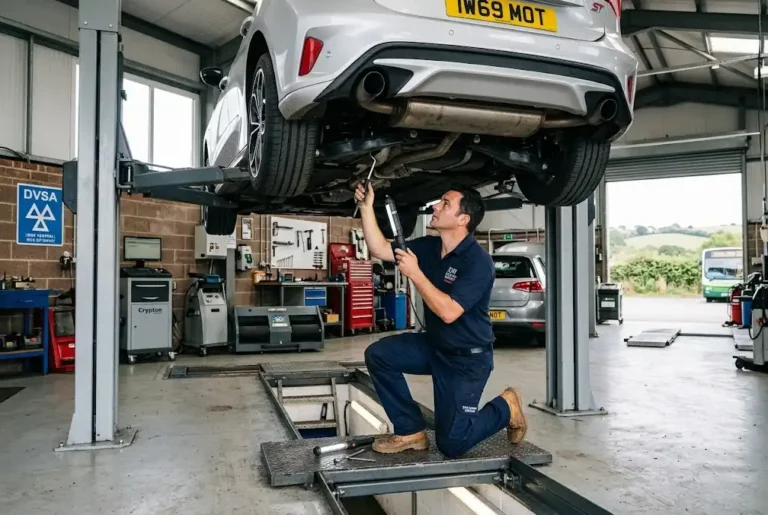 MOT and service on the Isle of Wight at a local garage